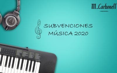 SUBVENCIONES A LA MÚSICA 2020