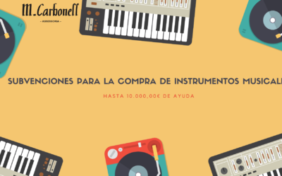 SUBVENCIONES A LA ADQUISICIÓN Y REPOSICIÓN DE INSTRUMENTOS MUSICALES 2021