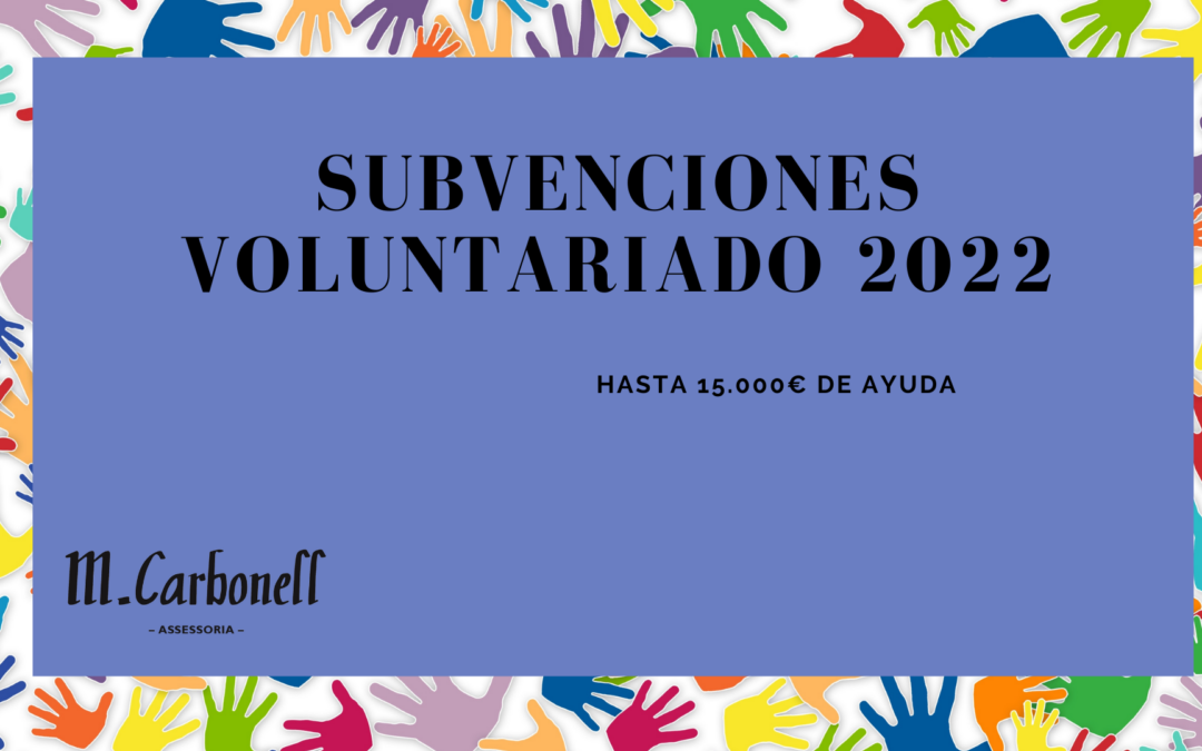 Subvenciones voluntariado 2022