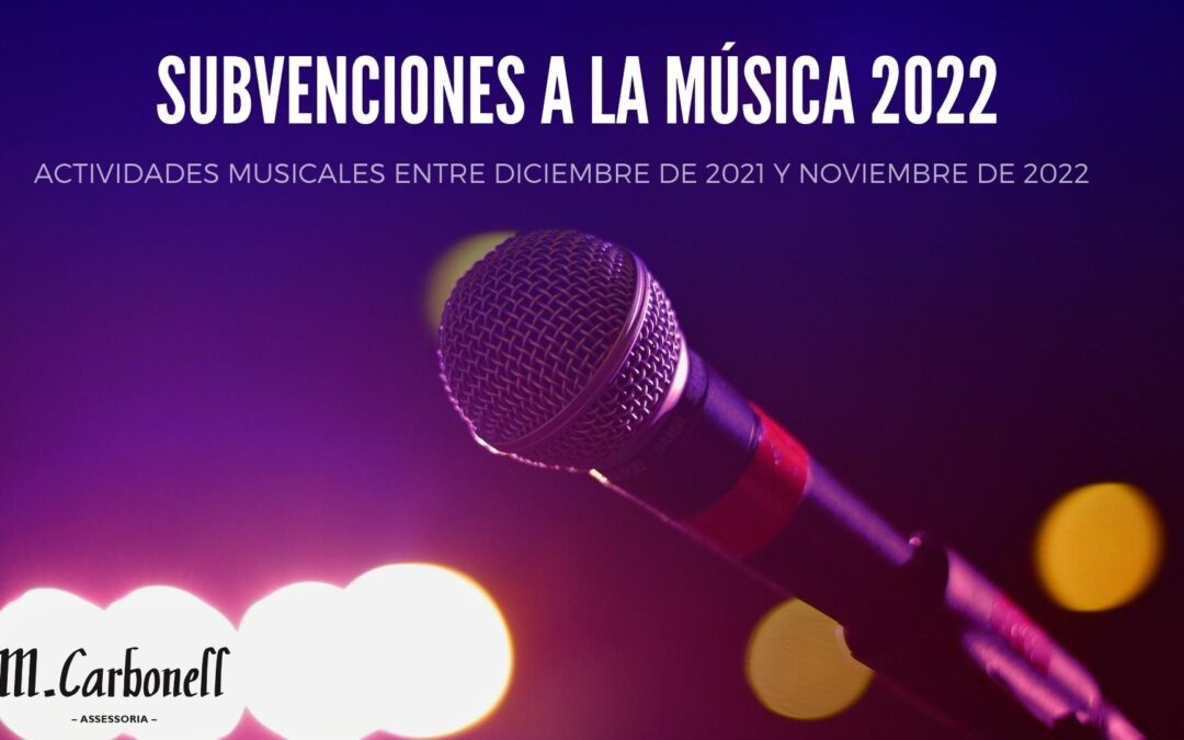 Ayudas al fomento de la música 2022 – IVC