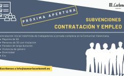 Subvenciones contratación personal Comunitat Valenciana 2024
